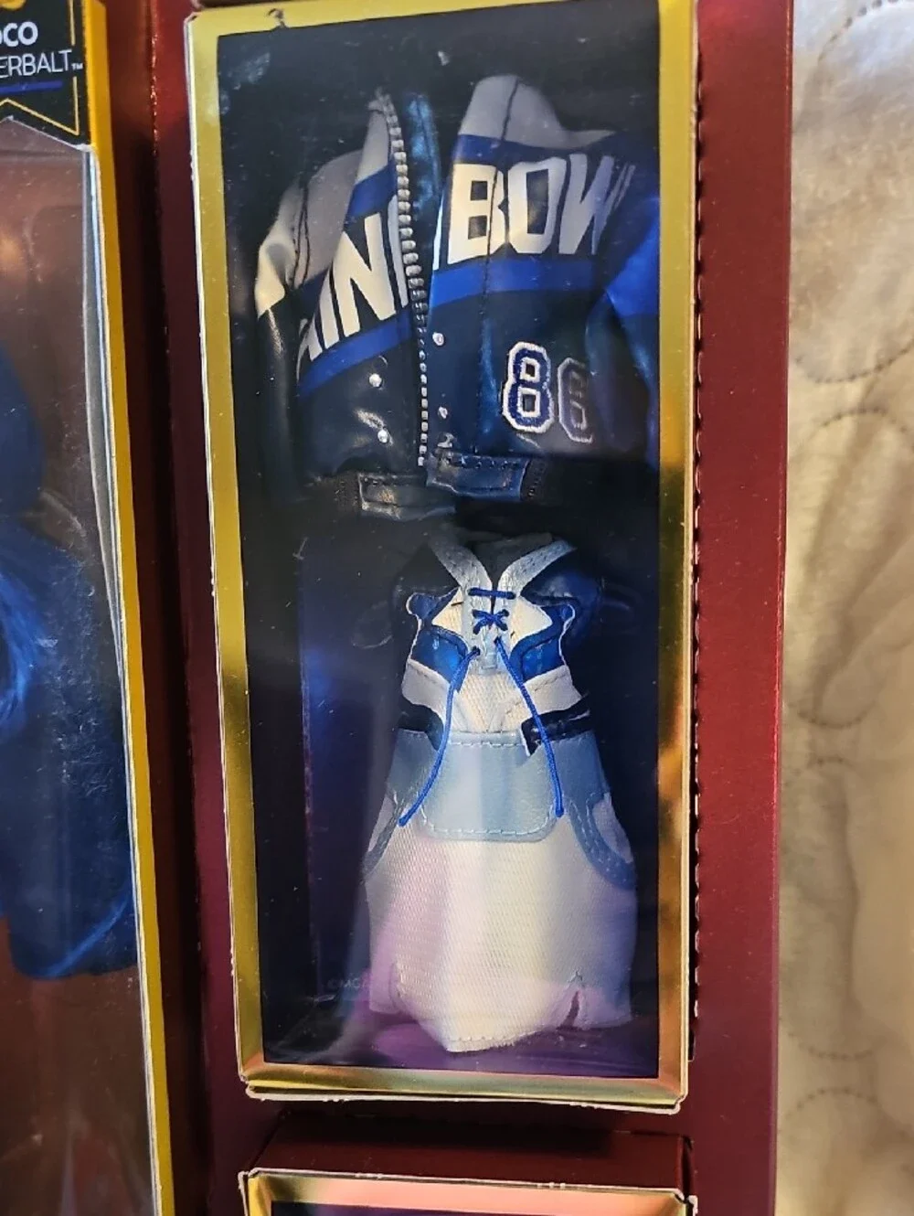 Rainbow Coco Vanderbalt Blue Fashion Doll with Mix-and-Match Blue Outfits